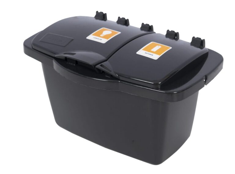 Elektronikbox, två fack med lock