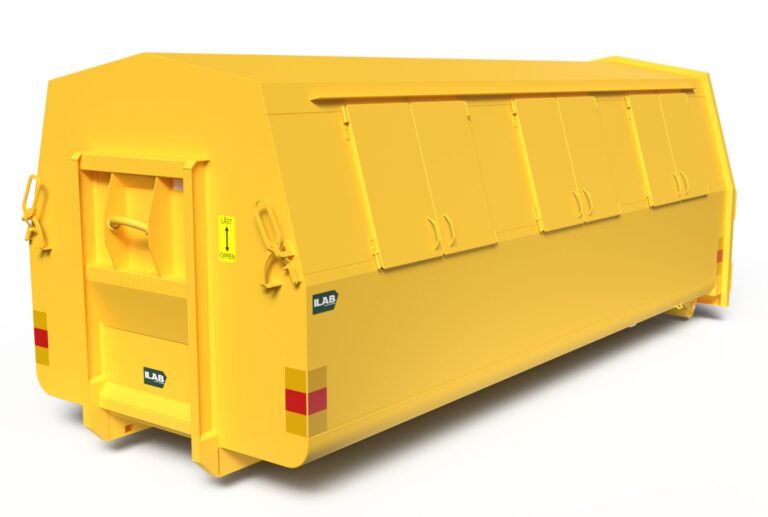 Lastväxlarflak täckt, volym 28m³