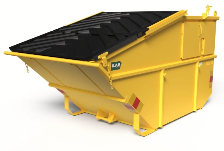 Vippcontainer täckt, volym 8m³