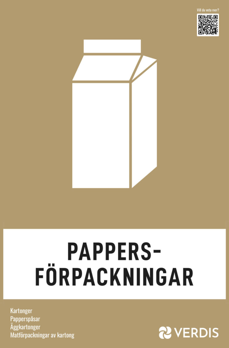 Skylt pappersförpackningar