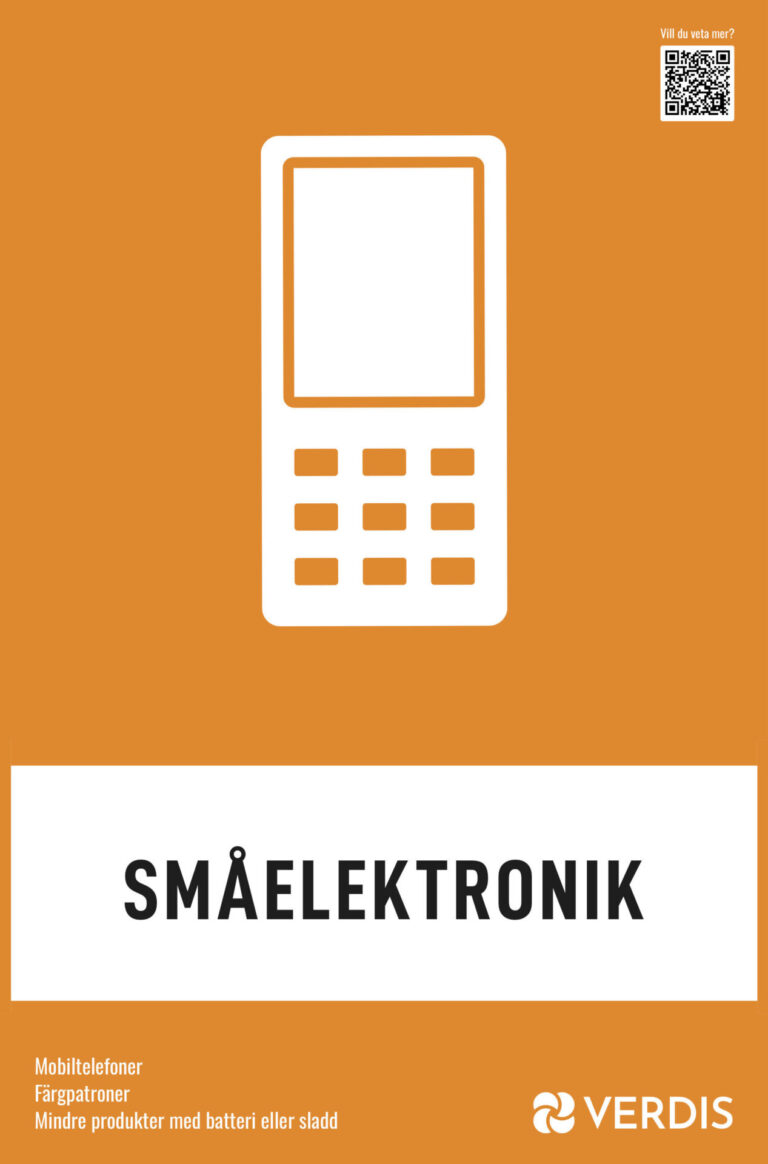 Skylt småelektronik
